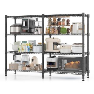 Himimi Yelena 152cm W Metal Shelving Unit Polished Chrome 152cm H X 152cm W X 35cm D Himimi Yelena 152cm W Metal Shelving Unit Polished Chrome 152cm H X 152cm W X 35cm D