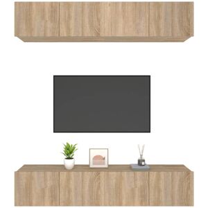 Brayden Studio Finan TV Stand for TVs up to 85" Oak 80 Brayden Studio Finan TV Stand for TVs up to 85" Oak 80