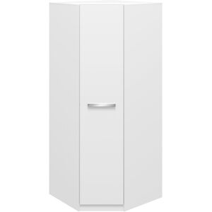 Latitude Run Gillian 1 Door Corner Wardrobe White 210cm H X 91cm W X 84cm D Latitude Run Gillian 1 Door Corner Wardrobe White 210cm H X 91cm W X 84cm D