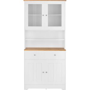 Marlow Home Co. Almehdi 88cm Sideboard White/Oak 182cm H X 88cm W X 38cm D Marlow Home Co. Almehdi 88cm Sideboard White/Oak 182cm H X 88cm W X 38cm D