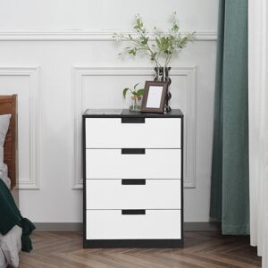 Latitude Run Lakieta 3 Drawer 60Cm W Chest of Drawers Black;White 80cm H X 60cm W X 40cm D Latitude Run Lakieta 3 Drawer 60Cm W Chest of Drawers Black;White 80cm H X 60cm W X 40cm D