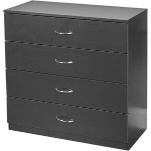Ebern Designs Keeton 4 Drawer Chest Black 73cm H X 75cm W X 34cm D Ebern Designs Keeton 4 Drawer Chest Black 73cm H X 75cm W X 34cm D