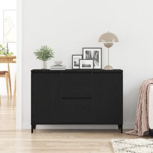 George Oliver Sideboard Black Oak Solid Oak Wood, Powder-Coated Steel Medium Black 70cm H X 103cm W X 35cm D George Oliver Sideboard Black Oak Solid Oak Wood, Powder-Coated Steel Medium Black 70cm H X 103cm W X 35cm D