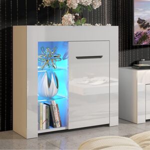 Metro Cassidie Accent Chest White 83cm H X 75cm W X 35cm D Metro Cassidie Accent Chest White 83cm H X 75cm W X 35cm D