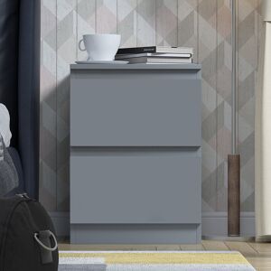 17 Stories Stora 2 Drawer Bedside Table Nightstand Cabinet Grey 55cm H X 40cm W X 40cm D 17 Stories Stora 2 Drawer Bedside Table Nightstand Cabinet Grey 55cm H X 40cm W X 40cm D