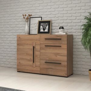 Latitude Run Bouchet 45 Sideboard Cabinet 120 cm - Sleek Grandson Elegance Oak 86cm H X 120cm W X 39cm D Latitude Run Bouchet 45 Sideboard Cabinet 120 cm - Sleek Grandson Elegance Oak 86cm H X 120cm W X 39cm D