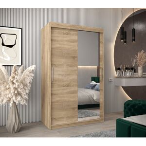 Latitude Run Yarbro 2 Door Wardrobe Sonoma Oak 200cm H X 120cm W X 62cm D Latitude Run Yarbro 2 Door Wardrobe Sonoma Oak 200cm H X 120cm W X 62cm D