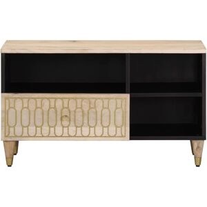 Fairmont Park TV Cabinet 80X33x46 Cm Solid Wood Mango Black;Brown 28" Fairmont Park TV Cabinet 80X33x46 Cm Solid Wood Mango Black;Brown 28"