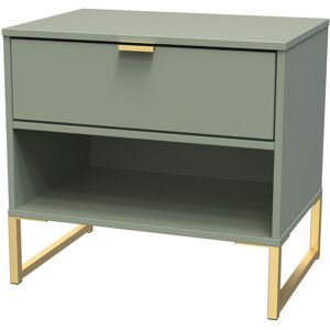 Canora Grey Fully Assembled Allaura 1 Drawer Bedside Table Green 54cm H X 57.5cm W X 39.5cm D Canora Grey Fully Assembled Allaura 1 Drawer Bedside Table Green 54cm H X 57.5cm W X 39.5cm D