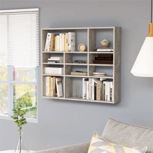 Brayden Studio Ramus Wall Shelf Grey 78cm H X 90cm W X 16cm D Brayden Studio Ramus Wall Shelf Grey 78cm H X 90cm W X 16cm D
