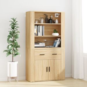 17 Stories Lashema 33 Cm Wide 1 Drawer Highboard Sonoma Oak 70cm H X 33cm W X 80cm D 17 Stories Lashema 33 Cm Wide 1 Drawer Highboard Sonoma Oak 70cm H X 33cm W X 80cm D