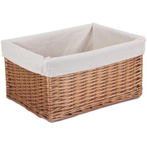 Brambly Cottage Wicker Lined Storage Basket Double Steamed 21.5cm H x 41cm W x 30cm D Brambly Cottage Wicker Lined Storage Basket Double Steamed 21.5cm H x 41cm W x 30cm D