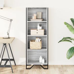 17 Stories Bookcase 31 Cm Engineered Wood Grey Sonoma (4 Shelves) 137.5cm H x 50cm W x 31cm D 17 Stories Bookcase 31 Cm Engineered Wood Grey Sonoma (4 Shelves) 137.5cm H x 50cm W x 31cm D