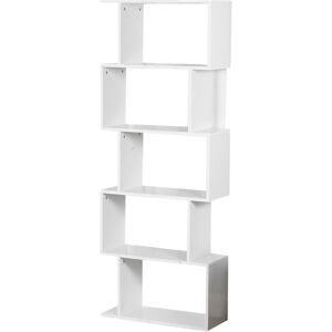 Ebern Designs Tasker Bookcase White 159cm H X 60cm W X 24cm D Ebern Designs Tasker Bookcase White 159cm H X 60cm W X 24cm D