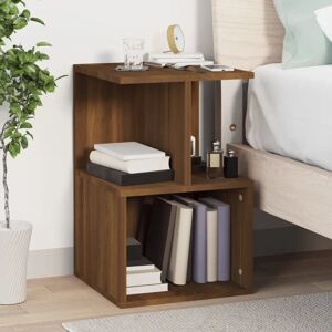 17 Stories Donahue Bedside Cabinet Engineered Wood Brown oak 55cm H X 35cm W X 35cm D 17 Stories Donahue Bedside Cabinet Engineered Wood Brown oak 55cm H X 35cm W X 35cm D