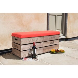Dakota Fields Chambersville Storage Bench Red 46cm H X 97cm W X 37cm D Dakota Fields Chambersville Storage Bench Red 46cm H X 97cm W X 37cm D