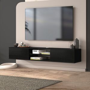 Brayden Studio Bonacci Floating Tv Stand Up To 80" Tv's Wall Mounted Media Console Black 78" Brayden Studio Bonacci Floating Tv Stand Up To 80" Tv's Wall Mounted Media Console Black 78"