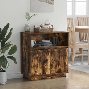 Metro Sideboard With LED 71 X 34.5 X 75 Cm Engineered Wood Smoked Oak 75cm H X 71cm W X 34.5cm D Metro Sideboard With LED 71 X 34.5 X 75 Cm Engineered Wood Smoked Oak 75cm H X 71cm W X 34.5cm D