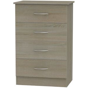 Latitude Run Crete 4 Drawer Chest Darkolino 88.5cm H X 58cm W X 41.5cm D Latitude Run Crete 4 Drawer Chest Darkolino 88.5cm H X 58cm W X 41.5cm D