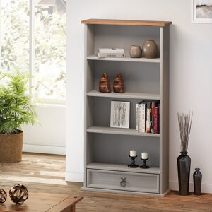 Brambly Cottage Bridewell Multimedia Storage Rack Grey 103cm H X 52cm W X 18cm D Brambly Cottage Bridewell Multimedia Storage Rack Grey 103cm H X 52cm W X 18cm D