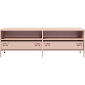 Latitude Run TV stand in pink, 135 x 39 x 43.5cm, cold rolled steel Antique pink and pink 24" Latitude Run TV stand in pink, 135 x 39 x 43.5cm, cold rolled steel Antique pink and pink 24"