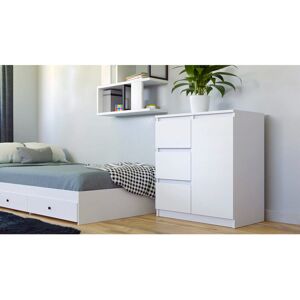 Latitude Run 3 Drawer 80Cm W Combi Chest White 75cm H X 80cm W X 40cm D Latitude Run 3 Drawer 80Cm W Combi Chest White 75cm H X 80cm W X 40cm D