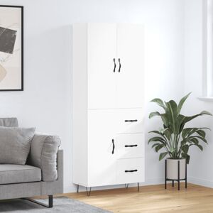 George Oliver Vrinda 69.5 Cm Wide 3 Drawer Highboard White 180cm H X 69.5cm W X 34cm D George Oliver Vrinda 69.5 Cm Wide 3 Drawer Highboard White 180cm H X 69.5cm W X 34cm D
