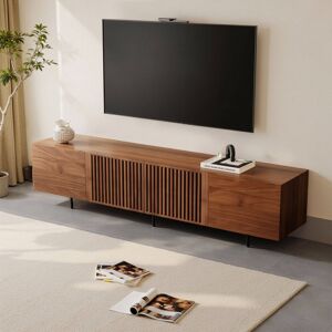 Ebern Designs Modern TV Cabinet for 75-Inch TV – TV Stand with Large Storage, Media Console for Living Room & Bedroom, 180cm, Walnut (180cm) Walnut 85" Ebern Designs Modern TV Cabinet for 75-Inch TV – TV Stand with Large Storage, Media Console for Living Room & Bedroom, 180cm, Walnut (180cm) Walnut 85"