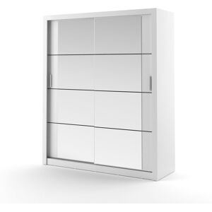 Brayden Studio Tengan 2 Door Sliding Wardrobe White 215cm H X 181cm W X 60cm D Brayden Studio Tengan 2 Door Sliding Wardrobe White 215cm H X 181cm W X 60cm D