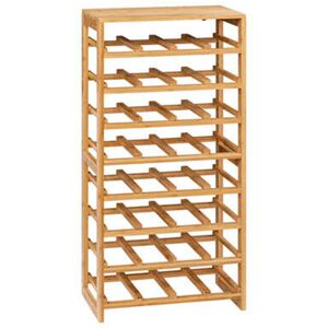 Latitude Run Ismo 32 Bottle Floor Wine Bottle Rack in Beige Beige 89cm H X 45cm W X 24cm D Latitude Run Ismo 32 Bottle Floor Wine Bottle Rack in Beige Beige 89cm H X 45cm W X 24cm D