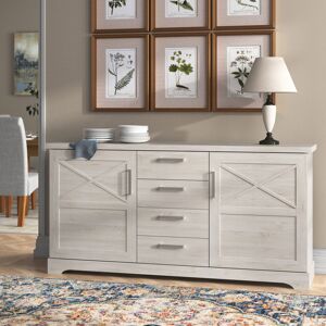 Three Posts Otis 182.9 Cm Wide 4 Drawer Sideboard Pinia White 91cm H X 182.9cm W X 42cm D Three Posts Otis 182.9 Cm Wide 4 Drawer Sideboard Pinia White 91cm H X 182.9cm W X 42cm D