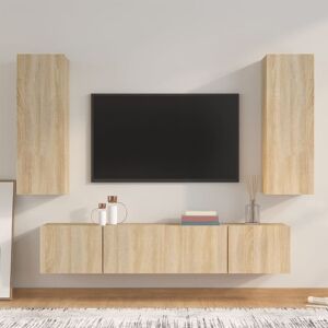 Latitude Run Kollyns 4 Piece TV Stand for TVs up to 32" Sonoma Oak 160cm Latitude Run Kollyns 4 Piece TV Stand for TVs up to 32" Sonoma Oak 160cm