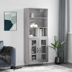 Latitude Run Sieger 69.5 Cm Wide Highboard Grey Sonoma 180cm H X 69.5cm W X 34cm D Latitude Run Sieger 69.5 Cm Wide Highboard Grey Sonoma 180cm H X 69.5cm W X 34cm D