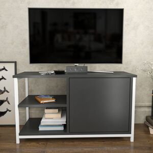 Ebern Designs Fredderick TV Stand for TVs up to 42" White/Anthracite 42" Ebern Designs Fredderick TV Stand for TVs up to 42" White/Anthracite 42"