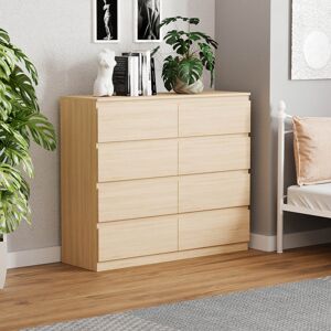17 Stories Cunha 8 - Drawer Wide Chest of Drawers, Large Bedroom Storage Cabinet Pine 95.5cm H X 120cm W X 40cm D 17 Stories Cunha 8 - Drawer Wide Chest of Drawers, Large Bedroom Storage Cabinet Pine 95.5cm H X 120cm W X 40cm D