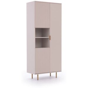 Fairmont Park Aadhrith Display Cabinet Cashmere 190cm H X 80cm W X 41cm D Fairmont Park Aadhrith Display Cabinet Cashmere 190cm H X 80cm W X 41cm D
