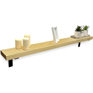 17 Stories Handmade Solid Wood Radiator Shelf With Brackets Rustic Slim Wall Shelf For Hallway Storage Wooden Shelving Antique Pine 4.5cm H x 70cm W x 14.5cm D 17 Stories Handmade Solid Wood Radiator Shelf With Brackets Rustic Slim Wall Shelf For Hallway Storage Wooden Shelving Antique Pine 4.5cm H x 70cm W x 14.5cm D