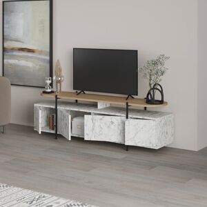 Metro Abass TV Stand for TVs up to 55" Carrara/Oak 55" Metro Abass TV Stand for TVs up to 55" Carrara/Oak 55"