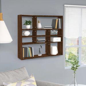 Brayden Studio Ramus Wall Shelf Brown Oak 78cm H X 90cm W X 16cm D Brayden Studio Ramus Wall Shelf Brown Oak 78cm H X 90cm W X 16cm D
