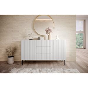 Canora Grey NICOLE KOMODA 150 2D3SZ White/Black 85cm H X 150cm W X 45cm D Canora Grey NICOLE KOMODA 150 2D3SZ White/Black 85cm H X 150cm W X 45cm D