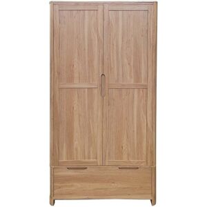 Alpen Home Interlochen Wardrobe Oak Effect 193cm H X 106cm W X 63cm D Alpen Home Interlochen Wardrobe Oak Effect 193cm H X 106cm W X 63cm D