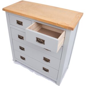 Natur Pur 5 Drawer 90Cm W Chest of Drawers Light Brown/Grey 95cm H X 90cm W X 40cm D Natur Pur 5 Drawer 90Cm W Chest of Drawers Light Brown/Grey 95cm H X 90cm W X 40cm D