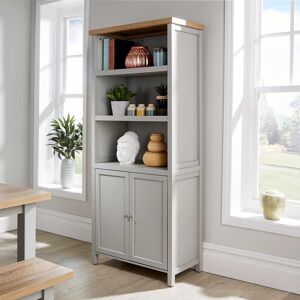 Brambly Cottage Raposa 2 Door Display Cabinet 3 Shelf Bookcase Storage Unit 36mm Thick Top Grey 180cm H X 79cm W X 39cm D Brambly Cottage Raposa 2 Door Display Cabinet 3 Shelf Bookcase Storage Unit 36mm Thick Top Grey 180cm H X 79cm W X 39cm D