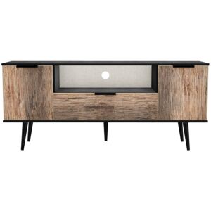 George Oliver Fully Assembled Berryhill TV Stand for TVs up to 60" Oak/Black 60" George Oliver Fully Assembled Berryhill TV Stand for TVs up to 60" Oak/Black 60"