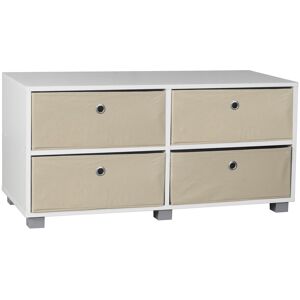 Symple Stuff TV Stand for TVs up to 43" White/Beige 43" Symple Stuff TV Stand for TVs up to 43" White/Beige 43"