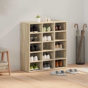 Metro Shoe Cabinet 77.5 X 30 X 83.5 Cm Engineered Wood Sonoma Oak 15 Metro Shoe Cabinet 77.5 X 30 X 83.5 Cm Engineered Wood Sonoma Oak 15