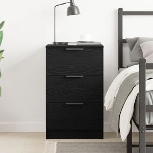 Latitude Run Bedside Cabinet Black Oak Engineered Wood Storage Bedside Table Black Oak 65cm H X 40cm W X 36cm D Latitude Run Bedside Cabinet Black Oak Engineered Wood Storage Bedside Table Black Oak 65cm H X 40cm W X 36cm D