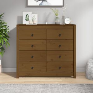 Latitude Run 100 Cm Wide 8 Drawer Pine Solid Wood Sideboard Honey Brown 90cm H X 100cm W X 40cm D Latitude Run 100 Cm Wide 8 Drawer Pine Solid Wood Sideboard Honey Brown 90cm H X 100cm W X 40cm D
