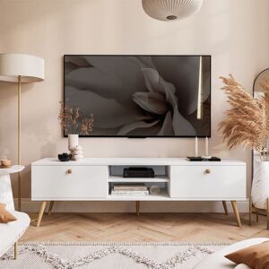 George Oliver Connerville Harmony TV Stand for TVs up to 65" White 65" George Oliver Connerville Harmony TV Stand for TVs up to 65" White 65"