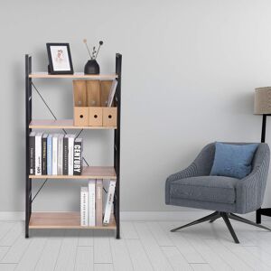 Ebern Designs Delories 116cm 4 Shelf Shelving Unit Light Woodlook 116cm H X 60cm W X 28cm D Ebern Designs Delories 116cm 4 Shelf Shelving Unit Light Woodlook 116cm H X 60cm W X 28cm D